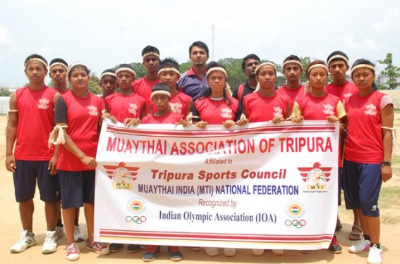 Sports Team of Muaythai Association group photo session before Bangalore trip.TIWN Pic May 22